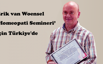 Erik van Woensel Homeopati Semineri için Türkiye'de